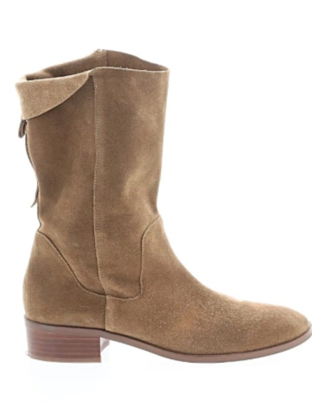 Ladies Sole Society Tan Leather Ankle Boots Size 9.5